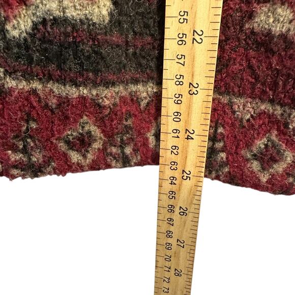 Bear Ridge Outfitters Wool Blend Fleece Full Zip Jacket Womens M Aztec Western - Picture 6 of 9